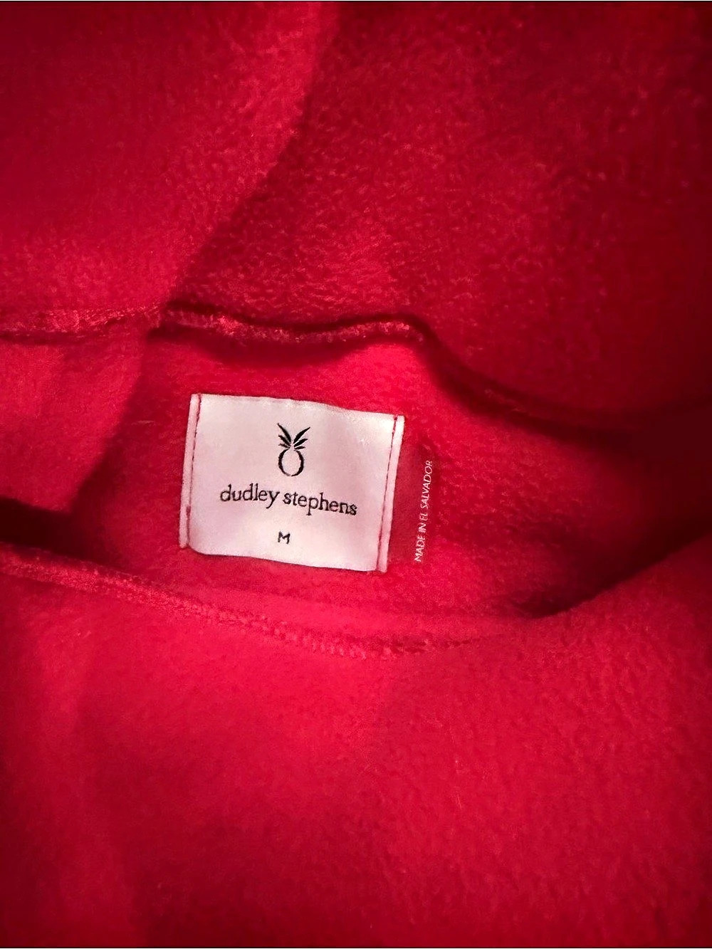 Dudley Stephens Park Slope Turtleneck Fleece Pullover Pink Medium - Picture 4 of 4